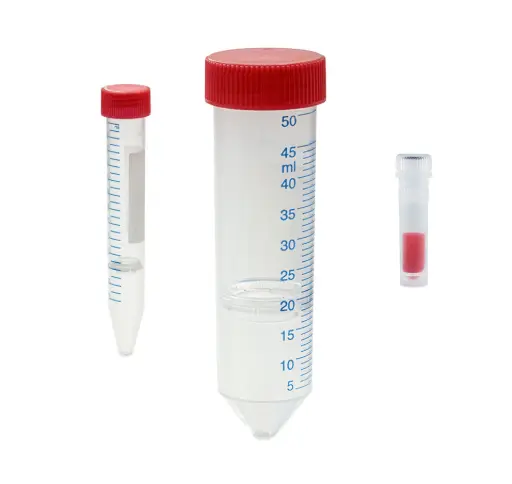 pluriMate Röhrchen für die Dichtegradientenzentrifugation. Erhältlich in drei Größen für unterschiedliche Probenvolumina. pluriMate Röhrchen für die Dichtegradientenzentrifugation. Erhältlich in drei Größen für unterschiedliche Probenvolumina.